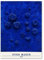 IPUDIS Yves Klein Blaues abstraktes Gemälde Leinwand Wandkunst Yves Klein Druck für Wohnzimmer Wohnkultur Bilder 50x70cm Ungerahmt