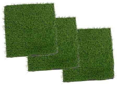 VANZACK 3pcs Box Chicken Nest Mat Outdoors Furniture Outdoor Back Cushions Nesting Fake Turf Mats Artificial Grass Turf Lawn Guinea Pig Rug Outdoor Faux Rug Plastic Washable Grass Carpet