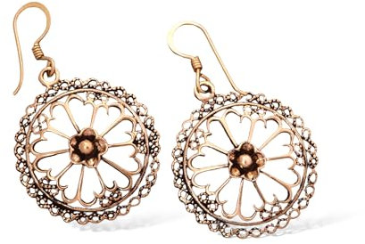 WINDALF Damen Schmuck Ohrhänger AMARIL 4.6 cm Zarte Ornamente Bronze