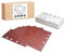 35 Stück Schleifblatt Set, 93 x 185 mm Schleifpapier Klett Körnung 40/80/120/180/240/320/400, 8 Löcher, Zubehör für Multischleifer, Schwingschleifer