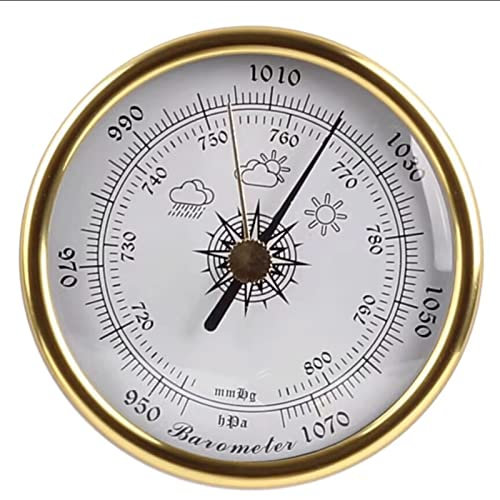 UNbit Barometer, Thermometer, Hygrometer, Barometer, traditionelles Barometer, Wetterinstrument, Yacht, Schiff, Segeluhr, Geschenk (Color : A)