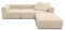 DOMO. collection Ecksofa Adrian, Modul-Sofa, L-Form aus 2 x Ecksessel, 1 x Sessel und 1 x Hocker, Modul-Couch, 4 Polster-Elemente, Eckcouch 301 x 193 x 69 cm (BxTxH), beige
