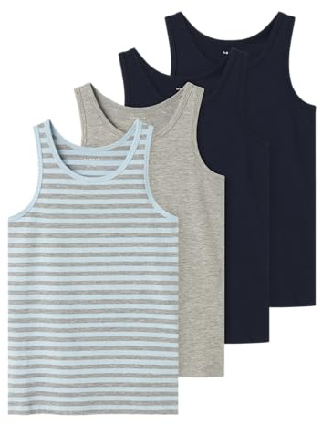 Name it kids Jungen Nkmtank Top 4P Aquamarine Y/D