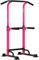 SDHYL Power Tower Kraftstation Klimmzugstange Dip-Stationen Höhe Verstellbar Schlingentraining Bauchtrainer Rückentrainer Für Anfänger Profis Trainieren Fitness (Rosa/Schwarz)