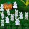BRTNUP 11 Stück Miniatur Kaninchen Figur Kleine Hasen Figuren Mini Osterhasen Figuren Klein Osterhasen Deko Figuren für Kinder Geburtstag Fee Garten Landschaft Dekoration