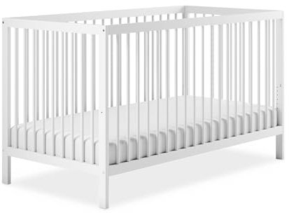 Ehrenkind® Babybett PUR inkl. Schublade 140x70 Buchenholz | Weiß | Kinderbett 9-Fach höhenverstellbar mit entnehmbaren Stangen | Baby Bett