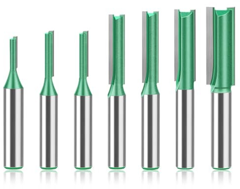 7 Stück Nutfräser 8mm Schaft, Holzfräser, Oberfräse Fräser, Oberfräse Zubehör, Fräser Für Oberfräse, Ø3mm,4mm,5mm,6mm,7mm,8mm,10mm, Fräsfräser Für Holzbearbeitung