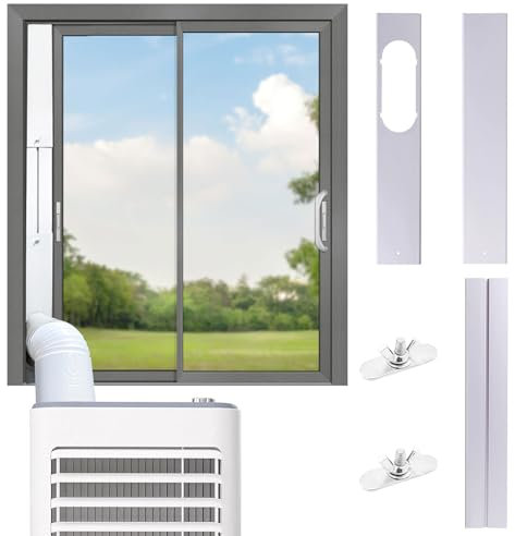 Klimaanlage Fensterabdichtung, Fensterabdichtung für Mobile Klimageräte, Fensterabdichtung Klimaanlage, Verstellbare Dachfenster Klimaanlage Abdichtung für Fenster, Flügelfenster, Dachfenster (1.5M)