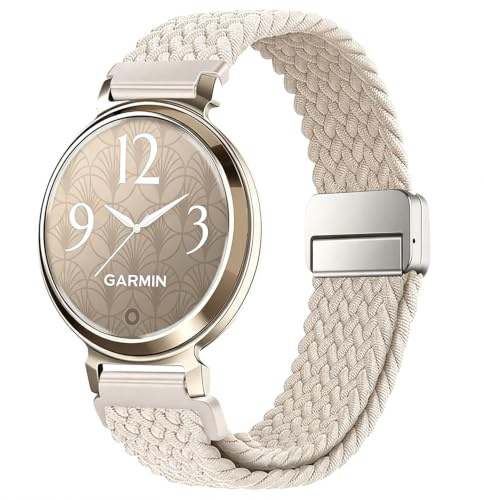 Sundara 14mm nylon sports strap compatible with Garmin Lily 2 Active/Lily 2 soft seamless adjustable woven strap, compatible with Garmin Lily 2 Sport Lily 2 Classi unisex.