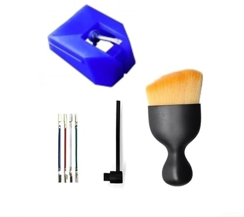For Audio-Technica AT-VMN95E Replacement Stylus for AT-LP120X-USB Turntable with Fine-Polished Elliptical Tip for Enhanced Groove Following (Blue)
