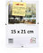 3-B Lot de 10 Cadres sans bordure CLIP 15x21 cm (A5) - Cadre à Clip avec verre acrylique