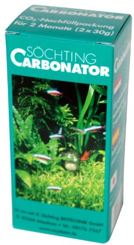 Söchting Carbonator Nachfüllpackung für Aquarien und Teiche – Effektive CO2 Versorgung für gesunde Wasserqualität und Pflanzenwachstum