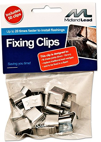 Midland Lead Stainless Steel Hall Clips (50 Pack)