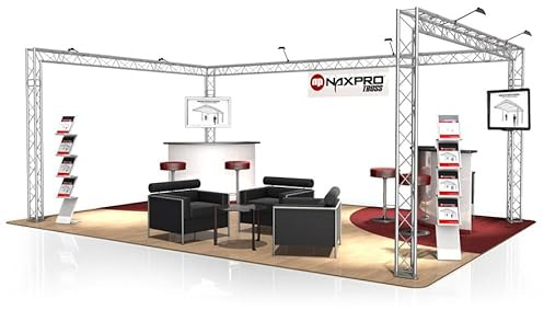 Naxpro-Truss Messestand FD 23-6 x 4 x 2,5 m (LxBxH) - 24 m² aus Aluminium