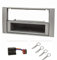 tomzz Audio 2415-037 Cache-Radio Compatible avec Ford Focus 2 Fiesta C-Max S-Max Galaxy Mondeo Kuga Transit argenté avec Adaptateur Quadlock ISO étrier de déverrouillage