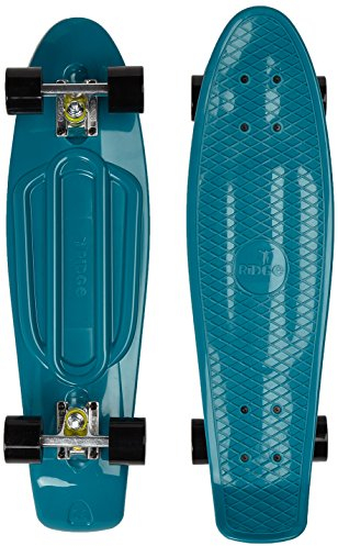Ridge Skateboards Organics 27 Cruiser Nickel Board, 69cm, EU-hergestelltes Skateboard, Komplett