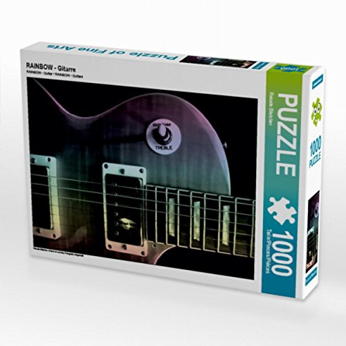 CALVENDO Puzzle Rainbow - Gitarre 1000 Teile Puzzle quer | Lege-Größe cm Foto-Puzzle für glückliche Stunden