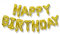 SHATCHI Folienballons, goldfarben, 40,6 cm, Happy Birthday, Alphabet, Buchstabe, Geburtstagsbanner für Erwachsene, Kinder, Party, Zuhause, Garten, Dekoration, gold