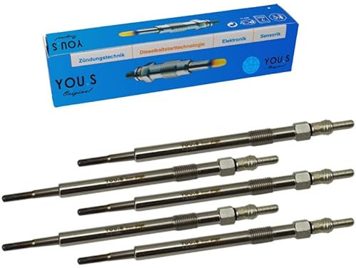 YOU.S Original 3O777311 Glühkerzen Länge 135 mm Spannung 7 V (5 Stück)