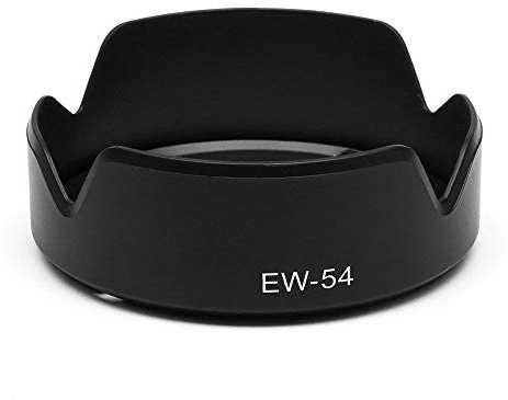 Fotover EW-54 Gegenlichtblende Sonnenblende Streulichtblende Ersatz kompatibel mit Canon EOS M Series EF-M 18-55mm F3.5-5.6 is STM Objektiv (Schwarz)
