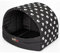 millybo Hundehütte Hundehöhle Hundebett Hundehaus S-XL (R4 (60 x 49 cm), schwarz mit Muster (Pfötchen))