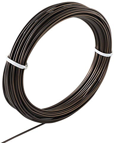 Wazakura Japanese Bonsai Training Wire, Brown Anodized Coating Aluminum