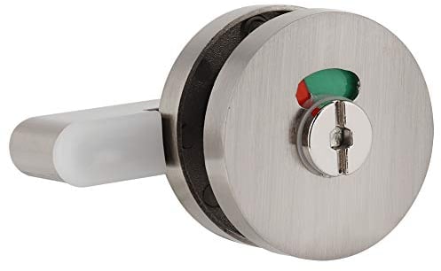 Serratura per Porte Bagno Pubblico, Serratura della Porta WC Indicatore Vacant (Verde) / Engaged (Rosso), in Lega di Zinco, per Aeroporti, Stazioni Ferroviarie, Ospedali, Uffici
