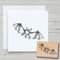 NEWSTAMPS Stempel Fledermaus Motivstempel aus Holz & Gummi zum Karten basteln, Holzstempel, Tiere, Tierstempel, Scrapbook, Textilstempel, Deko, Kinder