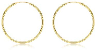 CARISSIMA Damen-Ohrringe Creole klein schlicht Gelbgold 9kt 25mm