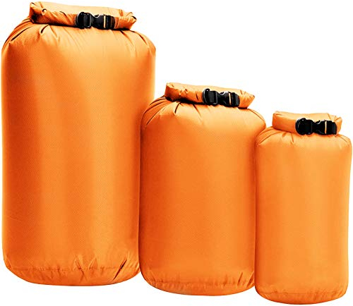 Lixada 3 Stück Dry Bag 8l, 40l und 70l,wasserdichter Packsack Roll Top Dry Sack Tragbarer Trockensack zum Kajakfahren Boot Angeln,Schwimme,Kanufahren,Rafting