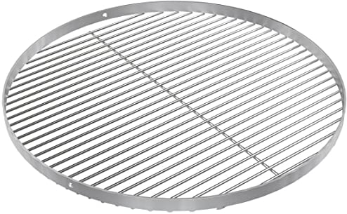 GriHero Edelstahl Grillrost Rund für Schwenkgrill, Ø 50 cm Grillgitter mit 3 Aufhängungsbohrungen BBQ Grill Rost für Weber Kugelgrill Holzkohle Zubehör