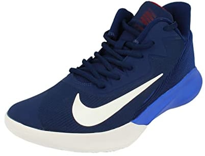 NIKE Herren Precision 4 Basketballschuh, Blue Void White Racer Blue 400, 42.5 EU