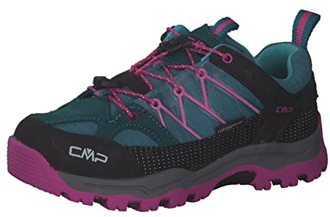 CMP Kids Rigel Low Trekking Shoe Wp Walking, Lake-Acqua, 12 UK