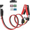 ELFCULB SAE auf Batterie Krokodilklemmen,10AWG SAE Stecker auf Krokodilklemmen Verlängerungskabel mit 10A 15A 20A 25A 30A Sicherungen für Auto Batterie Solarmodul(1M/3.3FT)