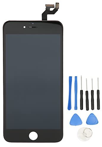for iPhone 6S Plus Screen Replacement Black, LCD Display 3D Touch Screen Digitizer Replacement Frame Cell Assembly Complete Display with Repair Tool Kit
