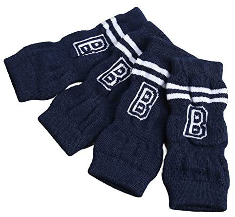 HEEPDD Hund Ellbogenschutz, 4pcs Bequemer elastischer Hund Ellenbogen Protektor Gelenkschutz Schmutziger Widerstand Stilvolle Brief Muster Haustier Ellenbogen Schutzhülle (M)