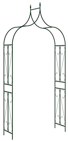 Yumeng Rosenbogen, Rankhilfe Für Blauregen, Rankgitter, Torbogen Garten, Rankbogen, Torbogen, Blumenbogen, Gartenbogen, Dunkelgrün 120x38x258 cm Eisen