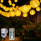 StarryEver 20M LED Lampions Lichterkette Außen Strom, 11 Modi Lampion Lichterkette mit Fernbedienung, 80 LED Chinesische Laternen,Warmweiß & Kaltweiß Beleuchtung Lichterketten Outdoor für Patio Garten