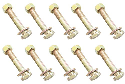 10 Stück M16 Innensechskantschrauben, 80 mm kleine Innensechskantschrauben und Muttern, Innensechskant-Knopfkopf, sortiertes metrisches Set, Schrauben, Muttern, Sortimentskit