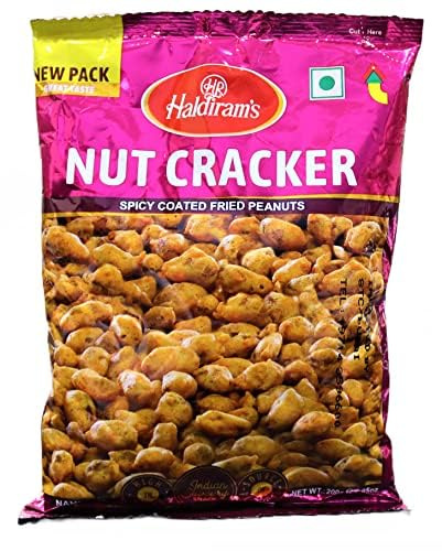 Haldiram's Nut Cracker - 200g (Pack of 6) | Crispy, Crunchy & Spicy | Delicious Indian Namkeen Snacks | Authentic Taste