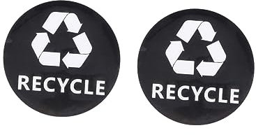 SOESFOUFU Recycle Bin Stickers 3 Pack of Car Decals Wheelie Bin Labels Recyclable Sign Stickers Self-Adhesive Waterproof Enhance Your Recycling Lifestyle