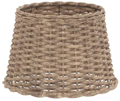 vidaXL Abat-jour marron Ø40x26 cm osier, abat-jour de lampe de table, abat-jour de lampe suspendue, abat-jour marron, abat-jour de lampe de chevet