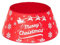 Weihnachtsbaum Rock Korb Weihnachtsbaumkragen 28 Zoll/70 cm Glitzerbaumkragen glänzende Pailletten Weihnachtsbaum Rock Ringkorb Cover Urlaub Home Party Weihnachtsbaumdekor rot