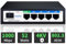 Goalake 6 Port Gigabit PoE+ Switch, Cloud Managed Gigabit Ethernet Switch, 4 Poe Ports @52W, APP Smart Managed, Cloud Detection, Vlan, AI Extend to 250M, 802.3af/at, Overload Protection w/ Port.