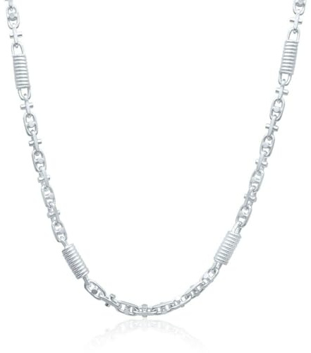 Monte Carlo Kette 6 mm 925er Sterling Silber Massiv 60 cm
