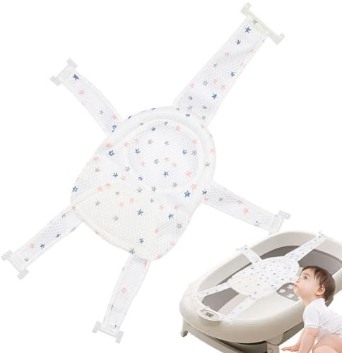 Red de bañera para bebé para recién nacido, soporte de red para bañera de bebé - Estera de soporte para asiento de baño | Malla de ducha antideslizante para bañera, soporte cómodo para bañera