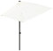 NYASAA 200 cm Sonnenschirm Balkon, Terasse Halbrund, Polyester Balkon-Schirm mit 5 Rippen für Terrasse, Balkon, Garten, Wand, UV-Schutz