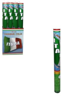 Zeus Party Tubo Cannoncino Italia sparacoriandoli Molla 30cm Tricolore