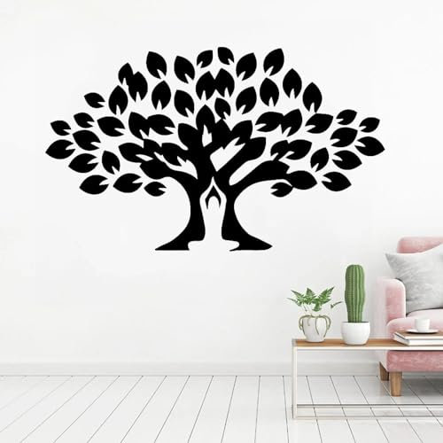 YYZOVBNN Exquisite Baum-Wandaufkleber, Yoga-Meditation, Wandaufkleber, abnehmbare Wanddekoration, Yoga, Zuhause, Wohnzimmer, Schlafzimmer, Zimmer, dekorative Kunst-Accessoires，69x42cm