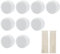 BORISCA 18 PZ Rotondo Magnetico Tenda Pesi, 4 CM Pesi per Tende Doccia Rotondo, Impermeabile Pesi per Tende da Esterno per Doccia, Calamite per Tende da Interno per Doccia Calamite Tovaglia(Bianco)